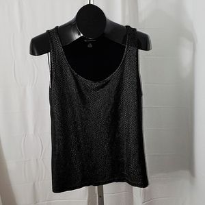 INC-Black snakeskin textured tank - Size XL